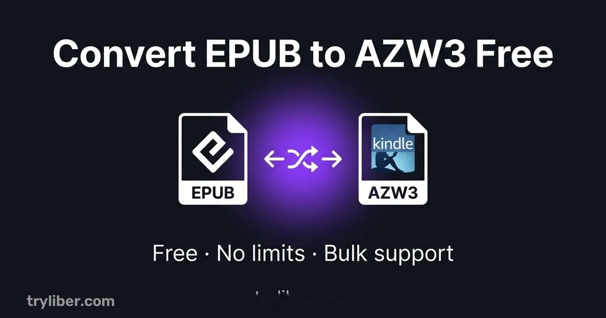 How to Convert EPUB to AZW3 for Free (4 Methods)