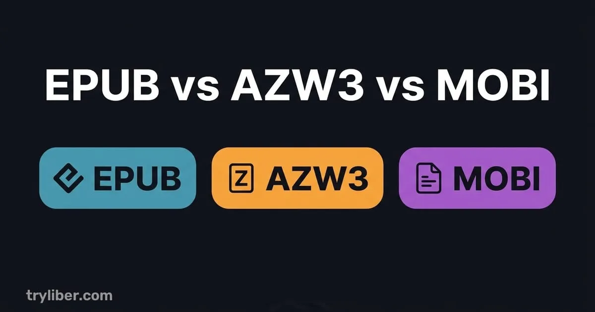 EPUB vs AZW3 vs MOBI: Which eBook Format Should You Use?